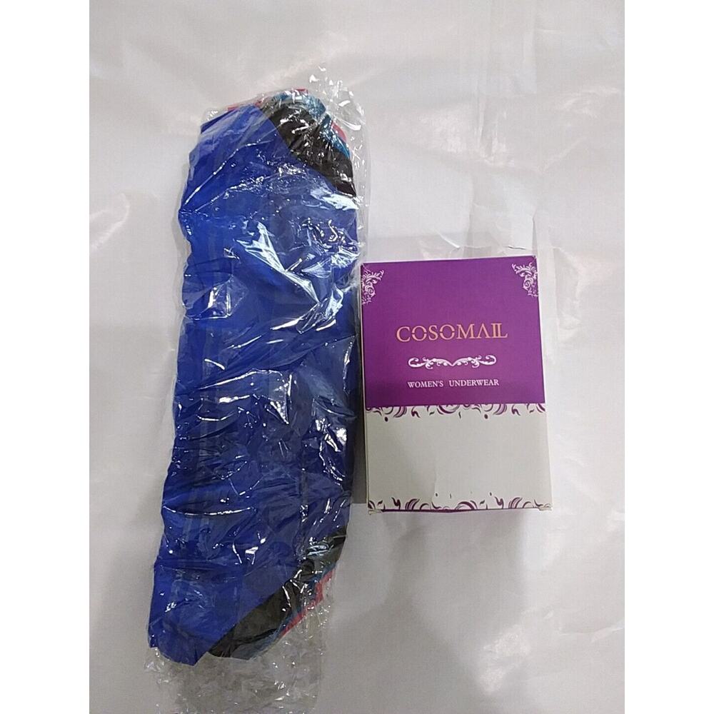 Cosomail womens Xs underwear white wide waistband cotton spandex Set/4 NEW